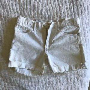 Gap White Boyfriend Shorts